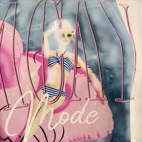 Barbie Vacay Mode Sweatshirt 3X Tie Dye Shorts 2X Set Y2K Barbiecore Retro Beach - Picture 11 of 15